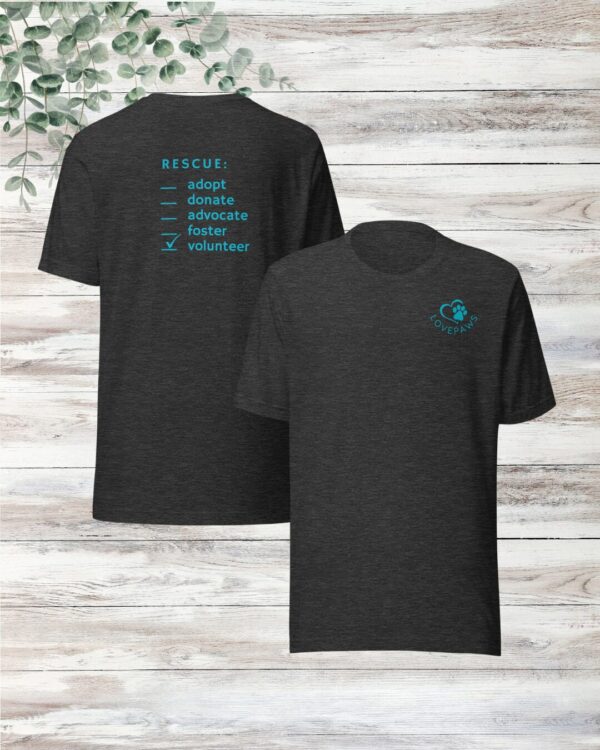 Volunteer with LOVEPAWS tee