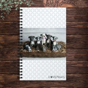 Country Music Puppies spiral notebook