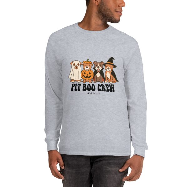 "Pit Boo Crew" Long Sleeve Shirt - Image 2
