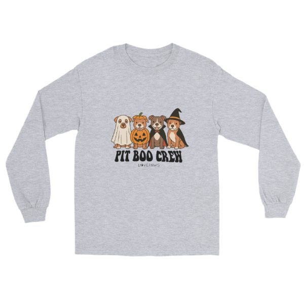 "Pit Boo Crew" Long Sleeve Shirt - Image 4