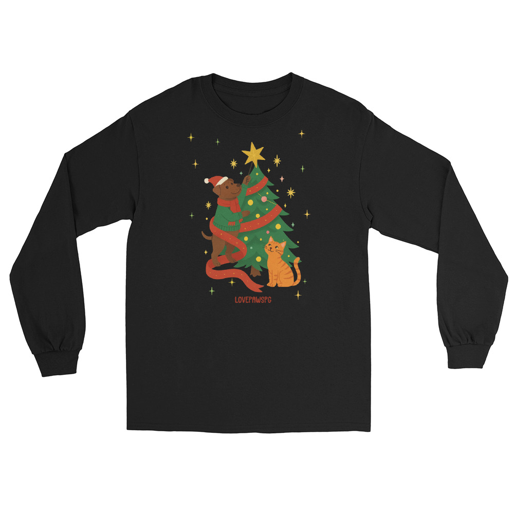 Pawsome Christmas Unisex Long Sleeve Shirt