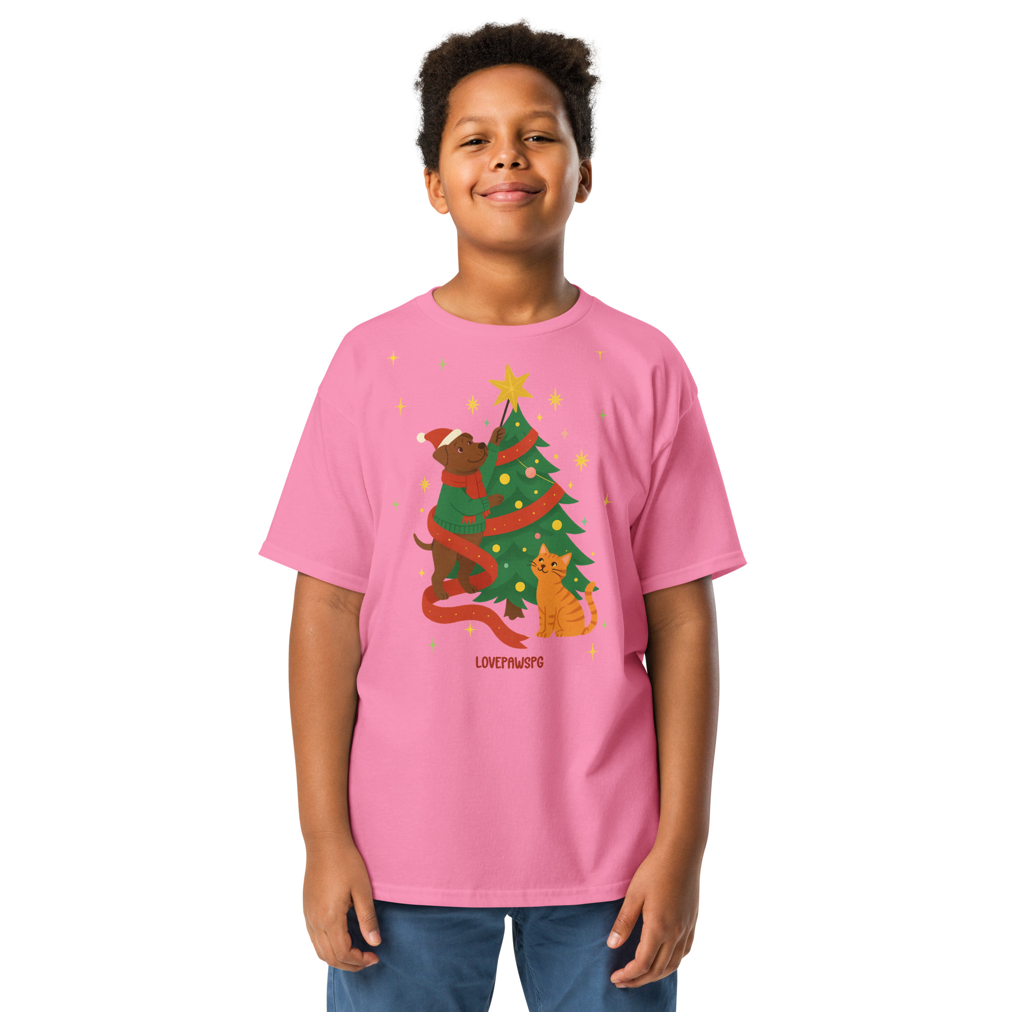 Pawsome Christmas Youth classic tee