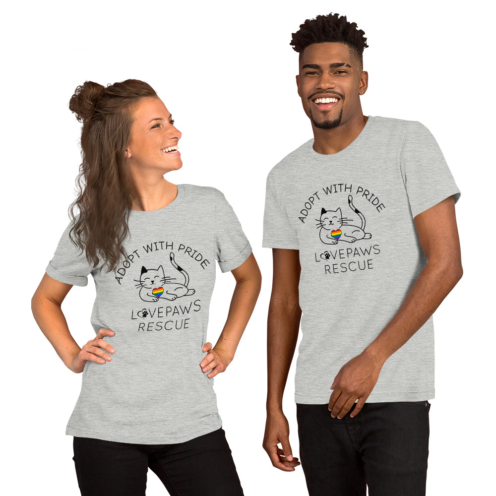 Adopt with Pride (Cat) Unisex t-shirt - Image 4