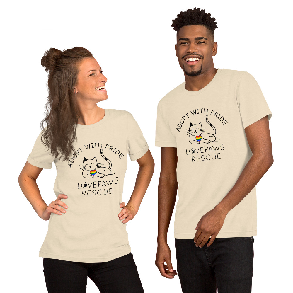 Adopt with Pride (Cat) Unisex t-shirt - Image 6