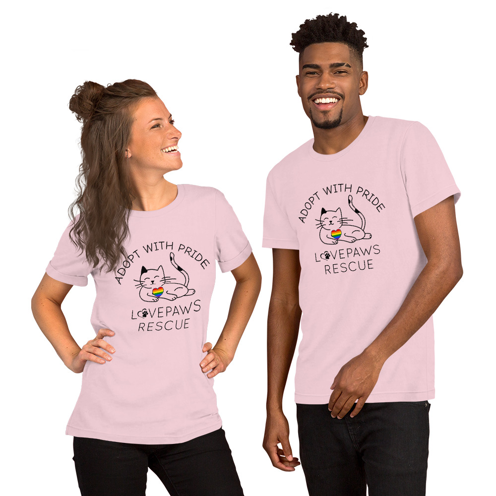 Adopt with Pride (Cat) Unisex t-shirt - Image 5
