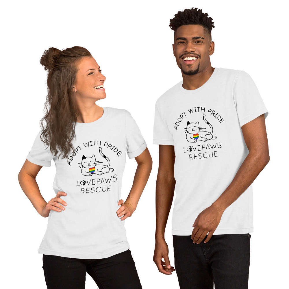 Adopt with Pride (Cat) Unisex t-shirt - Image 7