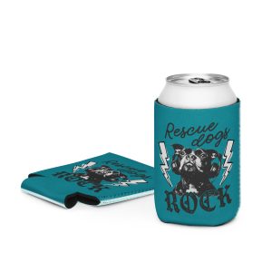 Rescue dogs rock koozie