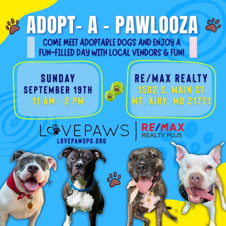 Adopt a Pawlooza - Re/max Realty, Airy, MD