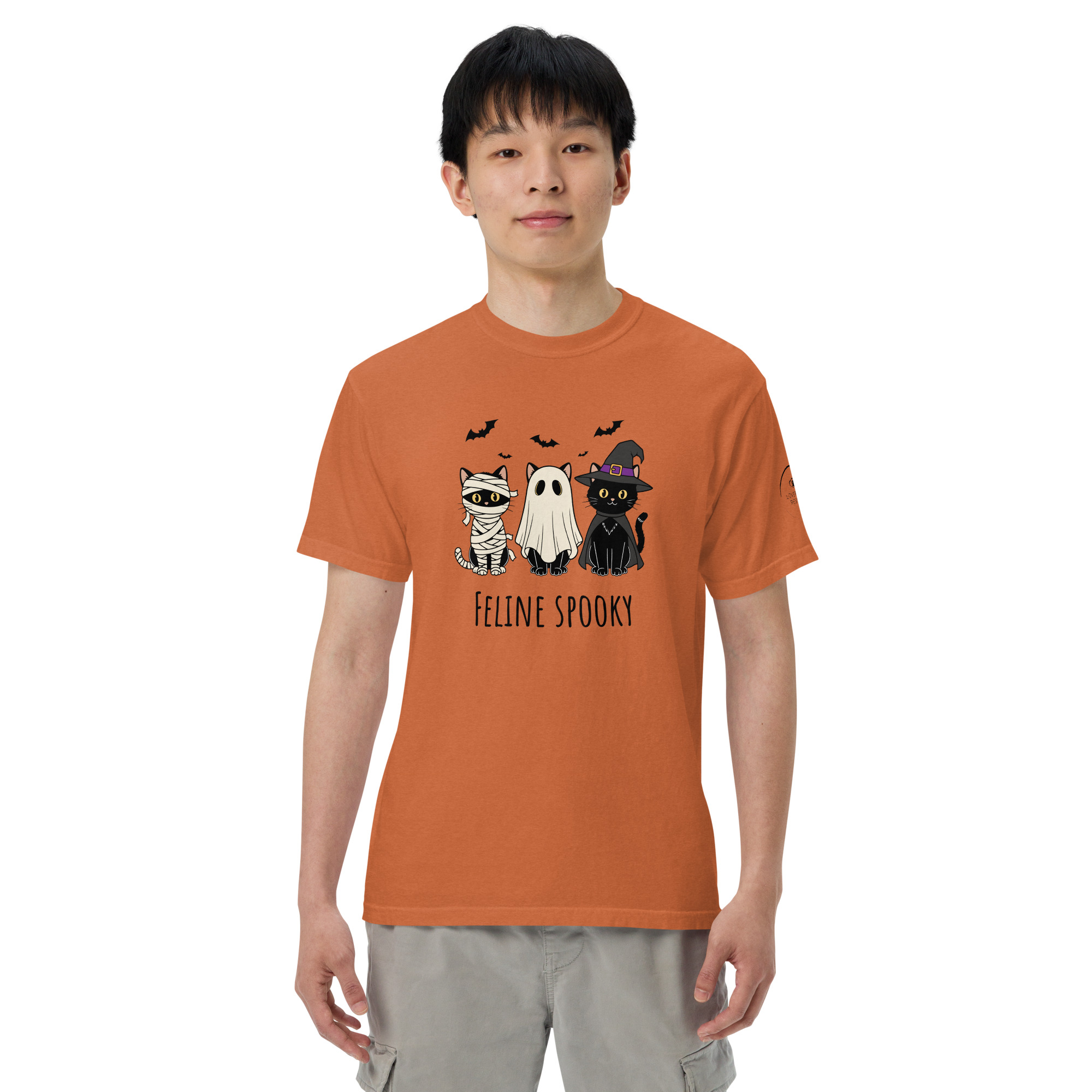 Feline Spooky Unisex garment-dyed heavyweight t-shirt