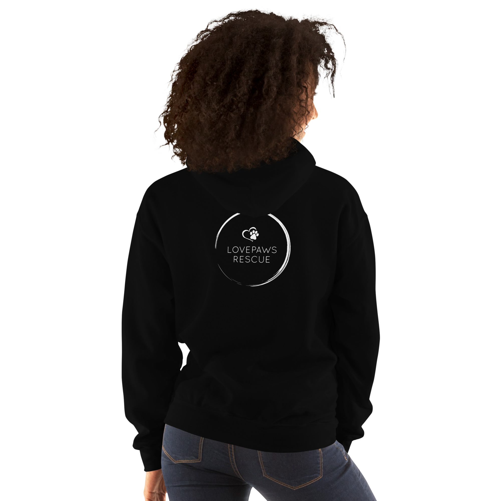 A Rescue Dog Changed My Life LOVEPAWS Unisex Hoodie - Image 2