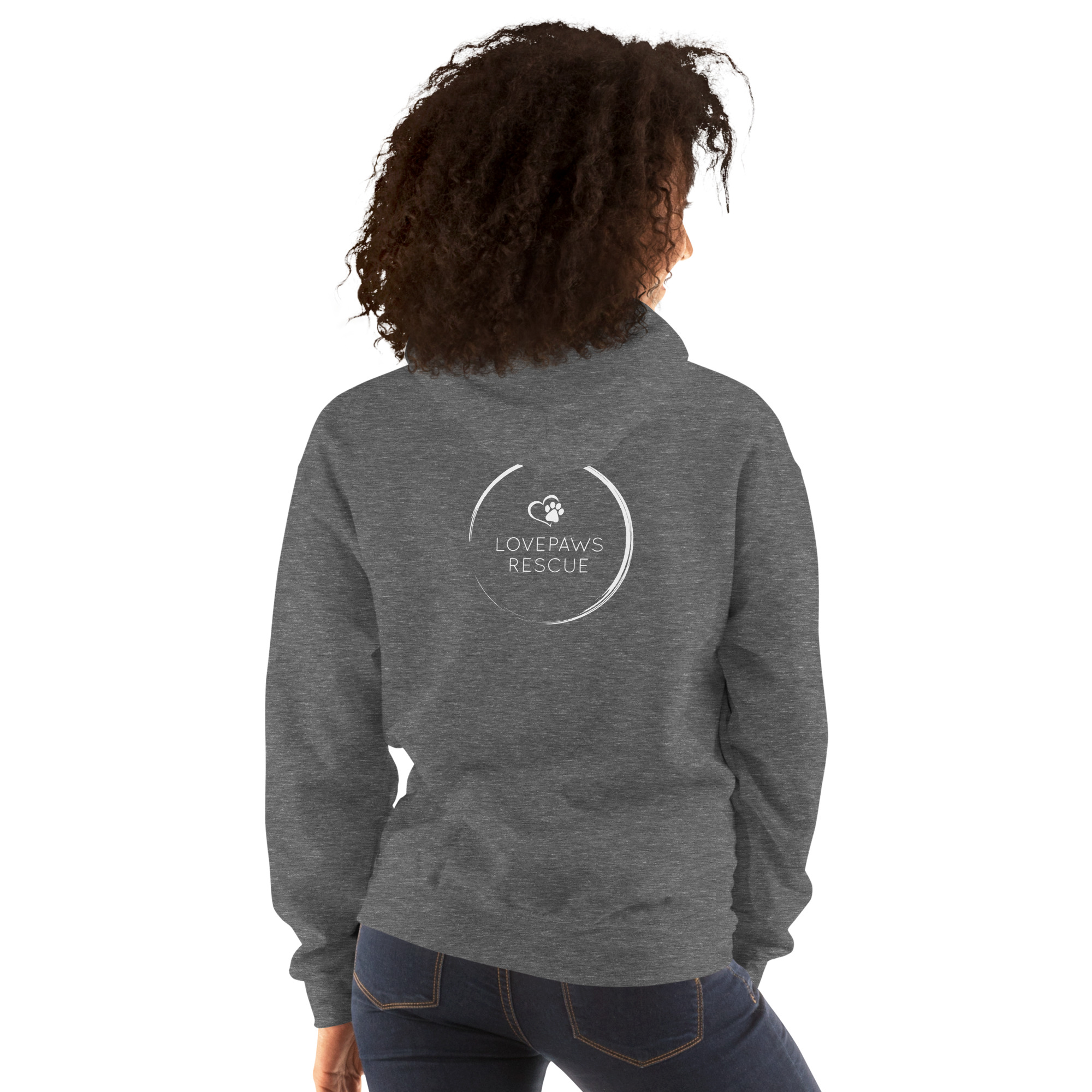A Rescue Dog Changed My Life LOVEPAWS Unisex Hoodie - Image 6