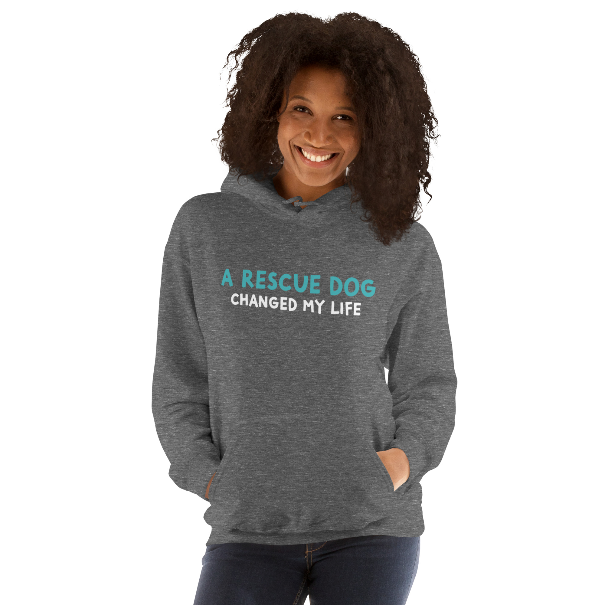 A Rescue Dog Changed My Life LOVEPAWS Unisex Hoodie - Image 5