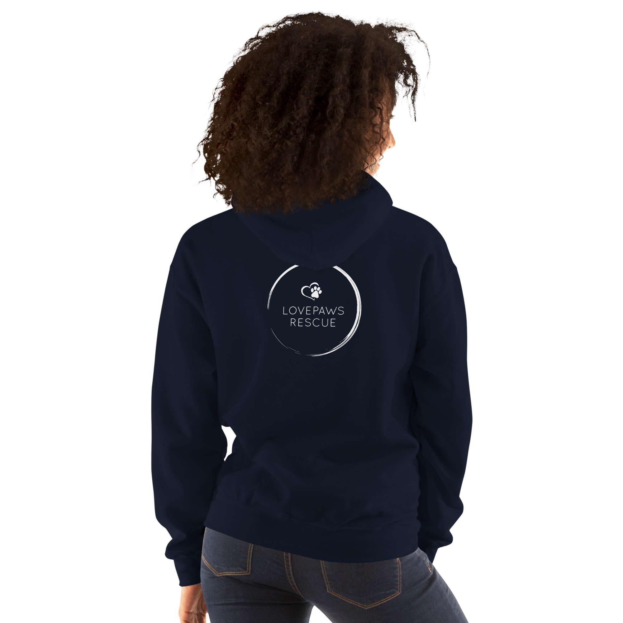 A Rescue Dog Changed My Life LOVEPAWS Unisex Hoodie - Image 4