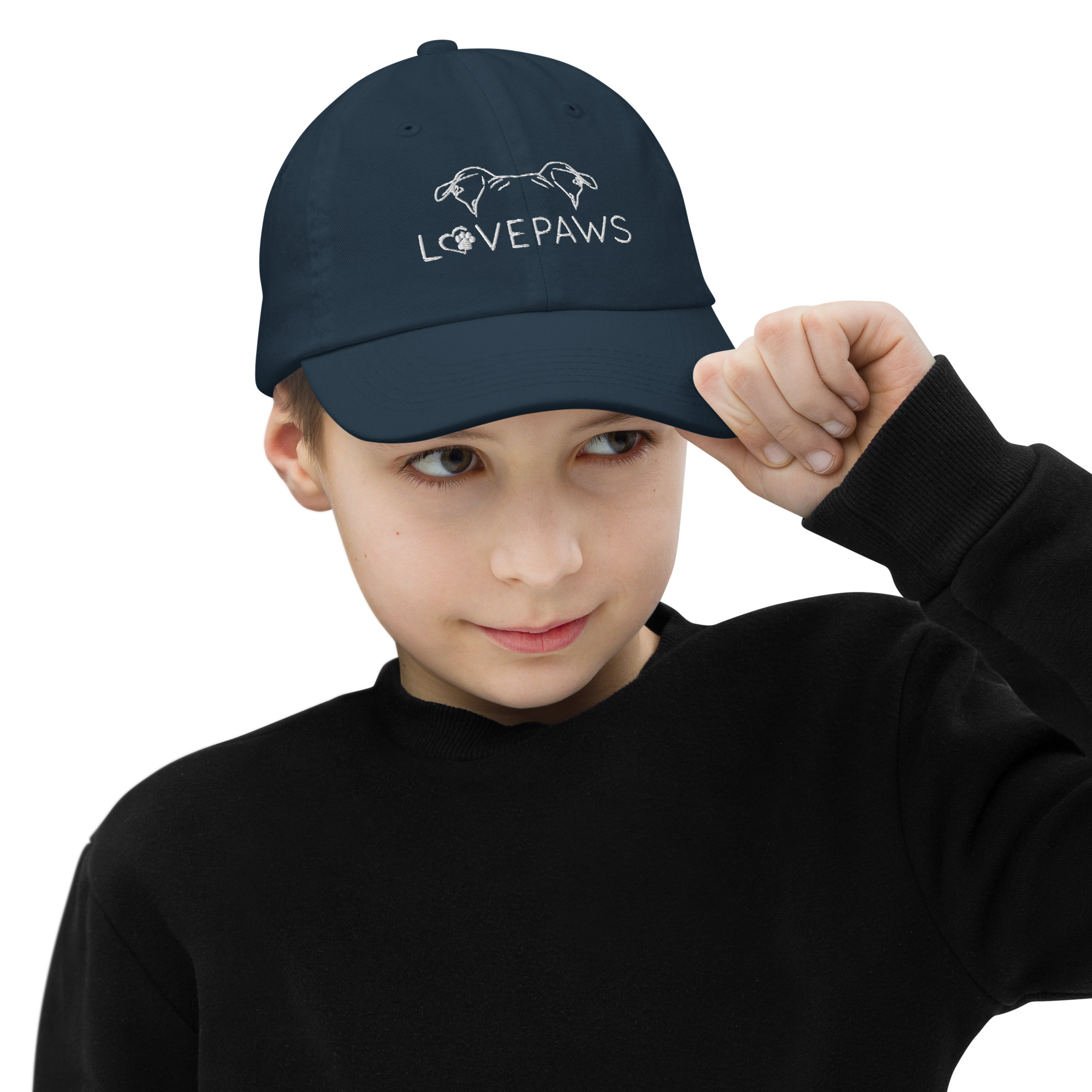 Dog Ear LOVEPAWS Youth baseball cap - Image 2