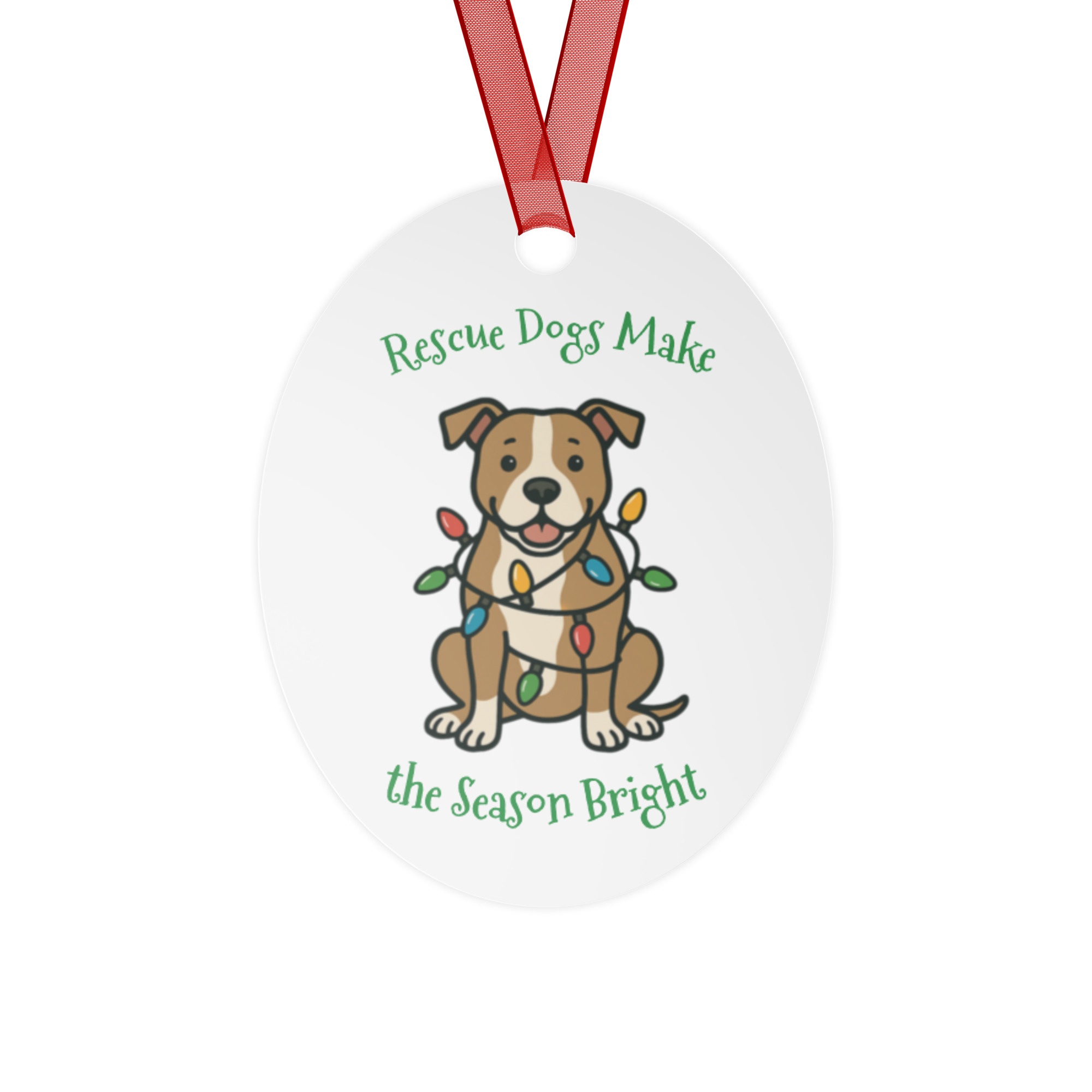 Rescue Dogs Double-sided ornament