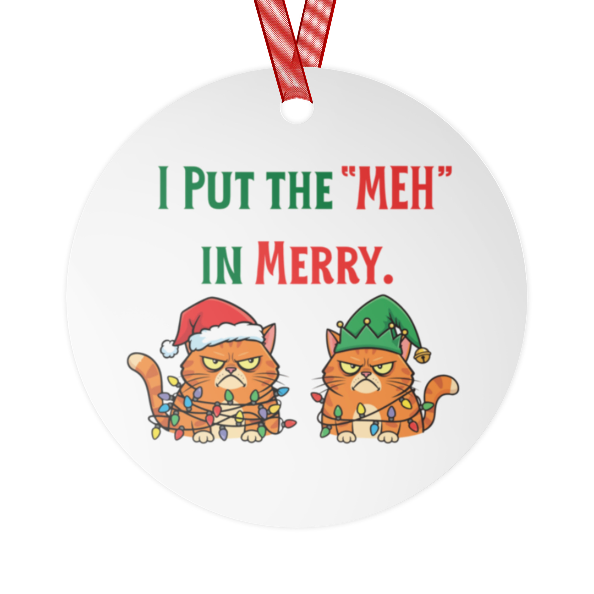 "MEH" Ornament Double-sided ornament - Image 3