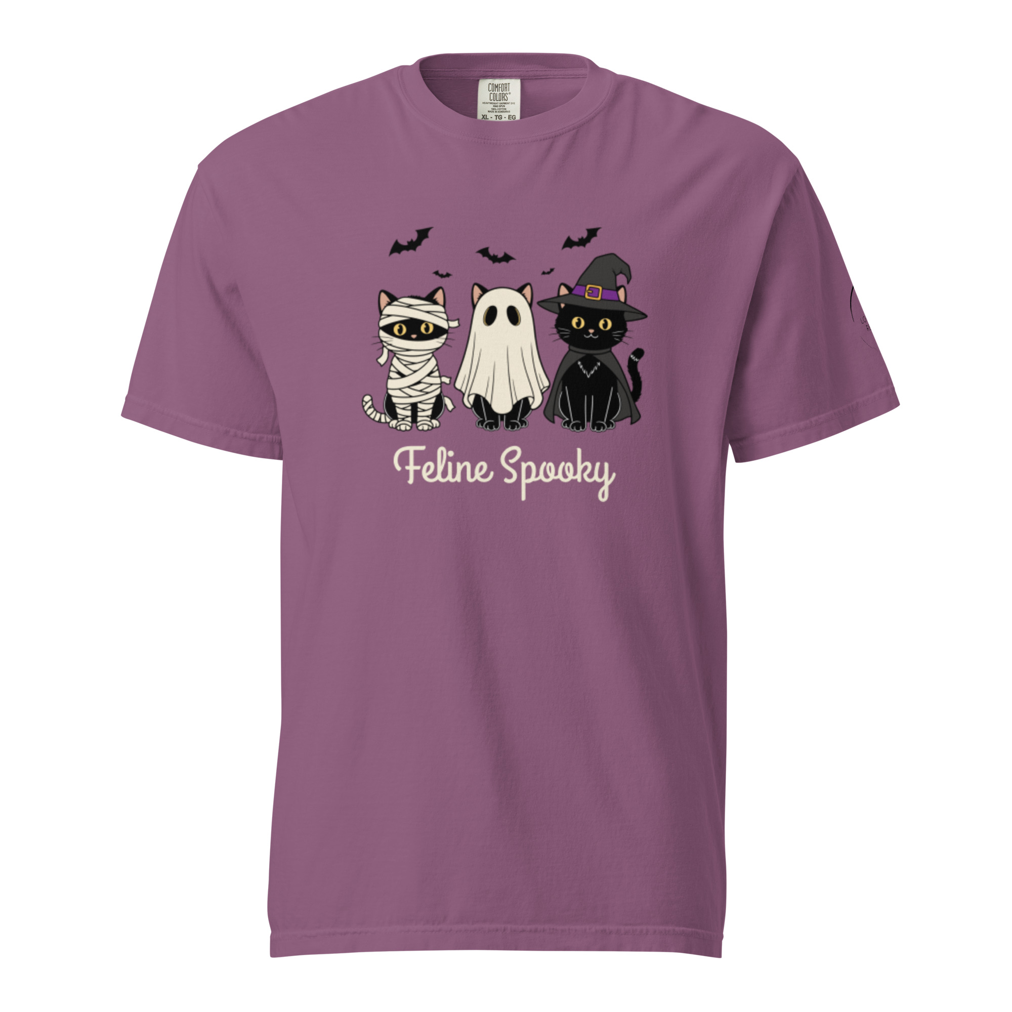 Feline Spooky Unisex garment-dyed heavyweight t-shirt - Image 2