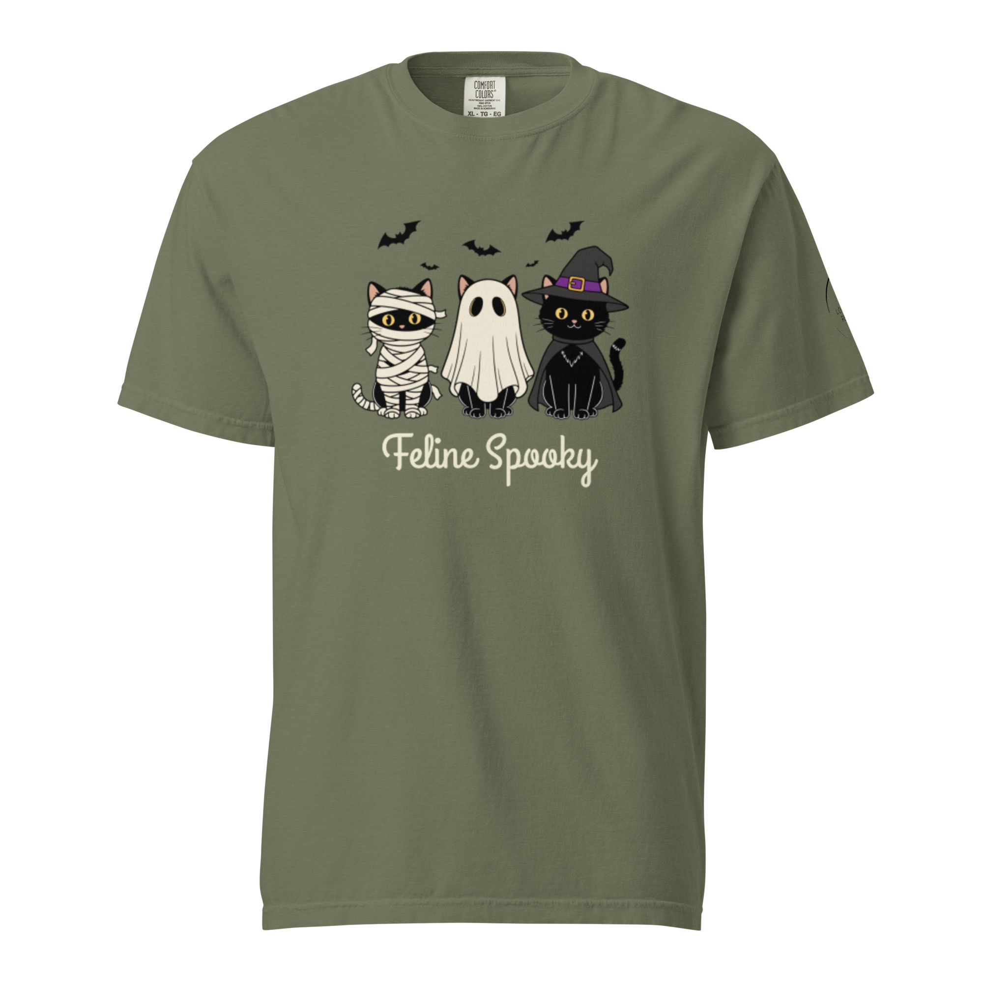Feline Spooky Unisex garment-dyed heavyweight t-shirt - Image 3