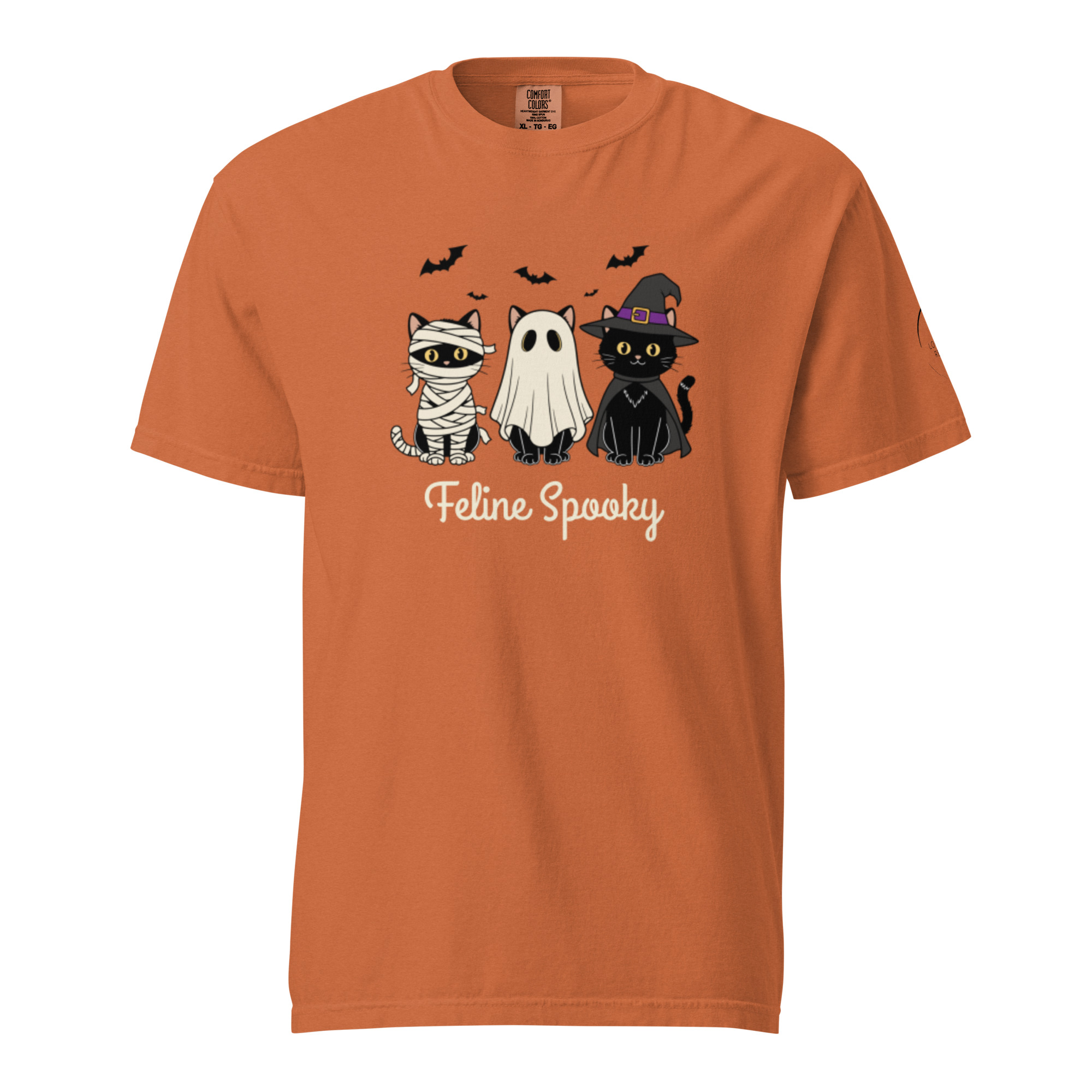 Feline Spooky Unisex garment-dyed heavyweight t-shirt - Image 4